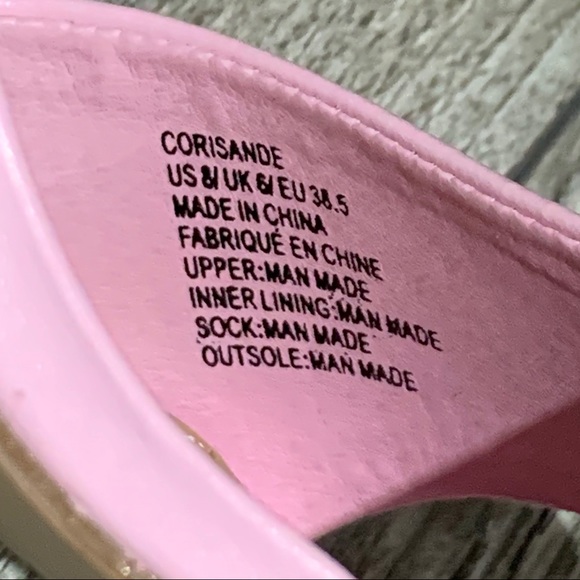 Just Fab | Corisande Slip On Mules Pink Size 8 NWT - Picture 12 of 14